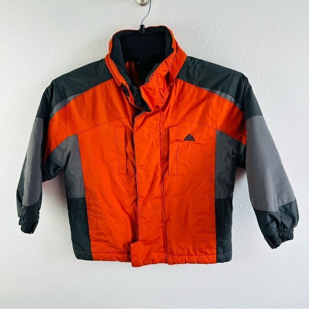 Snozu Orange Gray Kids Snow Jacket Size S 4